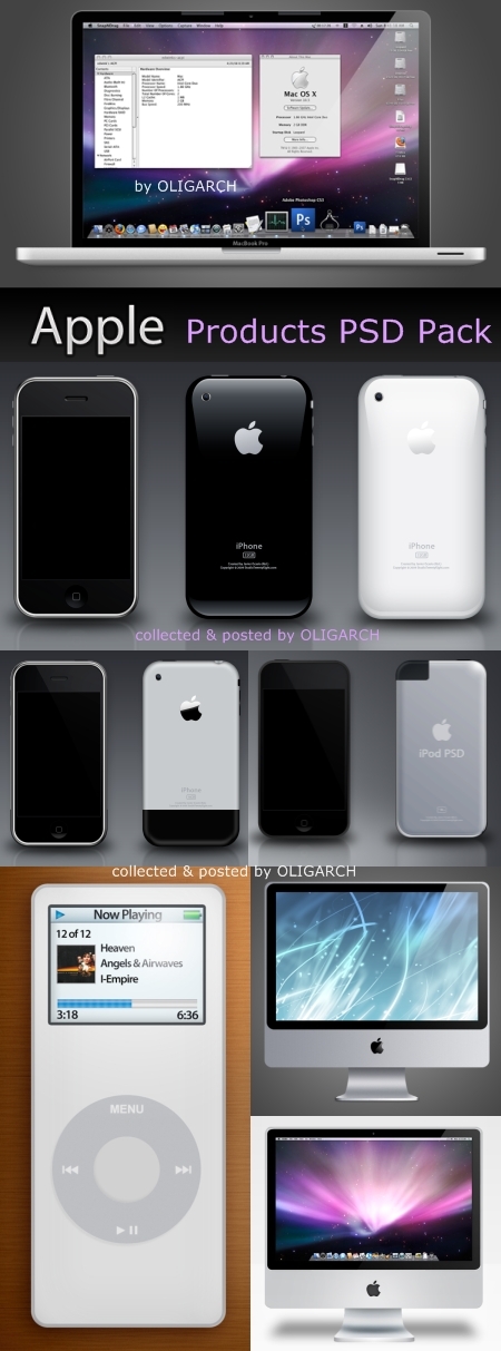 Apple Products PSD Pack