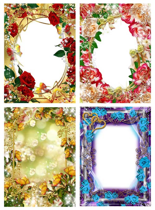 The collection of frames with flowers #1